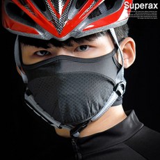 슈퍼렉스 실용신안 요술 마스크 숏 블랙 남여공용 자전거 라이딩 등산 자외선차단, 블랙_MK200-00