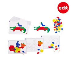 EDX 도형 패턴블록 세트 100PCS (활용서12포함) (22032)