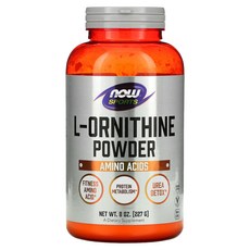NOW Foods 스포츠 L-오르니틴 가루 227g 8oz, 1개