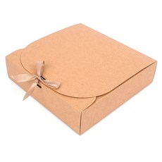 접이식 대형 납작사각 무지 선물상자 포장가방 선물포장지 선물포장가방, 브라운