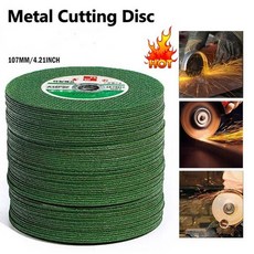 금속 커팅 디스크 앵글 연마기 그라인딩 휠 스테인레스 스틸 블레이드 송진 더블 메쉬 105mm, 10개, 1) 10Pcs