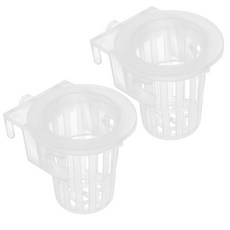 구피어항수초 행잉 수족관 화분 용품 수생 식물 거치대 라운드 2 개, As Shown, 7x6.9cm, 2개