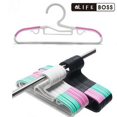 코미토르 보스 논슬립 옷걸이 핑크 30P 유아 어린이 옷걸이 벽옷걸이, 유아동 블랙민트30P