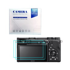 퓨어클리어 소니 A6500 강화유리 액정보호필름 2매, 소니 A6500 강화유리필름 2매, 2개