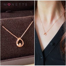 물방울다이아목걸이