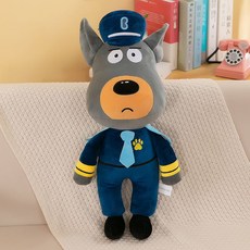 래브라도경장 인형 애착인형 sheriff labrador, 그레이, L  60cm