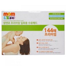 맘앤쥬 프리미엄 일회용 수유패드, 144개입, 22개