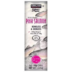 커클랜드 시그니처 와일드 알래스카 핑크 연어 Kirkland Signature Wild Alaskan Pink Salmon, 170g, 1개