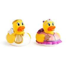 NMT White Hot Super Safety Bath Ducky 공주와 천사 2 카운트 - P072400HV5GK9W0, 기본