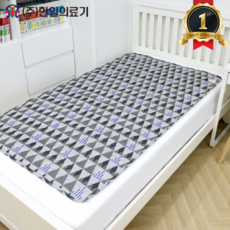 국내생산 <24년 9월 최신형> 한일의료기 프리미엄 탄소열선 탄소매트 전기요 삼각패턴 싱글 100*180cm, 혼합색상, 싱글(중)