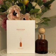 어느멋진날 디퓨저 작은정원향 [ 프리미엄 차량용세트 250ml (브라운공병+스틱+리필오일250ml+선물박스) ]