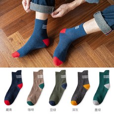 채은마켓 남자롱양말 삭스 남성 면 미들 땀 흡수 봄가을 겨울 풀패딩 장양말 블랙 운동