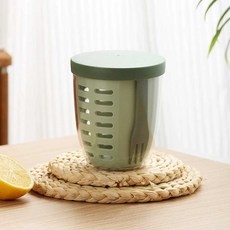 최화정 과일통 런치박스 보관 샐러드 과일 도시락통, 녹색/650ml, 1개