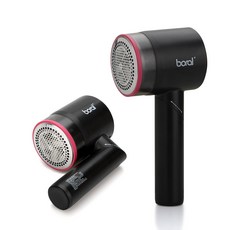 독일브랜드 2in1 무선 보풀제거기(화이트)/테이프클리너/7500rpm/USB충전, 블랙
