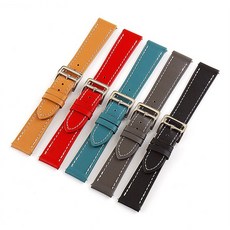 퓨처타임 고급 핸드메이드 핀버클형 소가죽 시계줄(18mm 20mm 22mm 24mm)