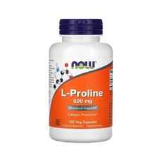 나우 푸드 엘 프롤린 500mg 베지캡슐 120개입 L-Proline, 1개, 기본, 120정