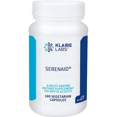Klaire Labs 세레네이드 DPP4 락타아제 채식주의 소화효소 보충제, 2병