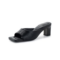 포멜카멜레 포멜카멜레 스퀘어 심플 블랙 뮬 5CM (FIS1F1SS012Z1)