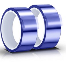 Outus 테프론 테이프 아웃투스 2롤 히트 고온 승화 열 전달 전자 3D 프린터 DIY 공예용 내열 폴리이미드 테이프파란색 50mm 너비 30mm Q1621587, 50 mm/ 30 mm Wide_Blue
