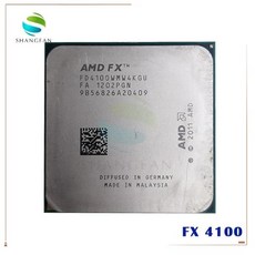 AMD FX4100 FX 4100 3.2GHz 쿼드 코어 CPU 프로세서 FD4100WMW4KGU 95W 소켓 AM3