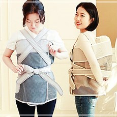 체크아기망 아기 처네 망사 체크 포대기 KWA8C659, X자사계절 체크그레이