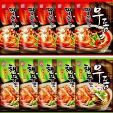 한성 우동 10봉 짬뽕맛우동 5봉+해물맛우동 5봉, 1세트, 2.22kg