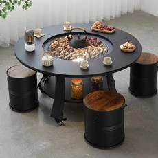 캠핑 난방 공간 탄소 히터 겨울 금속 바베큐 파티오 스토브 정원 용품, 1.style1