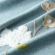 로만셰이드 중국스타일 계량기박스 남성동일제품 단색 커튼 칸막이 분리 투명 u형 : 생방송, C03-두줄블루패브릭 커튼