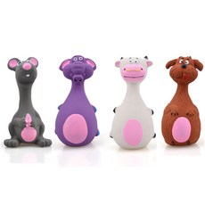 삑삑 소리나는 라텍스 애견장난감 애완토이 애견토이 강아지 고양이 반려동물 반려견, 1개, 핑크돼지