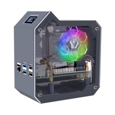 N07 Minitower NVMe NAS 키트 아이스 타워 포함 라즈베리 파이 5M.2 SSD 2230 2242 2260 2280 지원, 1개