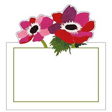 Caspari Poiret 꽃무늬 다이컷 좌석표 40개 포함 Caspari Poiret Floral Die-Cut Place Cards 40 Included