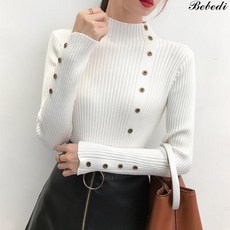 간지난다 투베트 여성용 골지 긴팔티셔츠