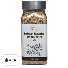 내츄럴스파이스 허브솔트시즈닝 갈릭, 180g, 4개