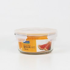 글라스락 라인 원형 730ml /내열 강화유리 밀폐용기, 1개