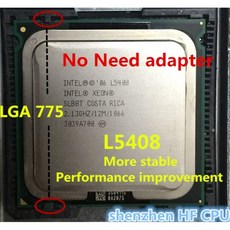 인텔 제온 L5408 CPU LGA775 코어 2 쿼드 Q8200 CPU와 동일 LGA775 메인보드에 작동 어댑터 필요 없음 2.13GHz 12M 1066Mhz