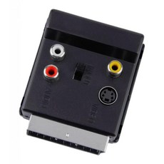 QDY RGB Scart to Composite 3RCA S-Video AV TV 오디오 어댑터 레코더 TV, 모델명