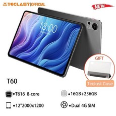 Teclast T60 2023 12 인치 2K 태블릿 안드로이드 13 2000x1200 16GB RAM 256GB ROM UNISOC T616 옥타