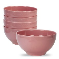 Calypso Basics 멜라민 볼 공기, Pink, 6개입
