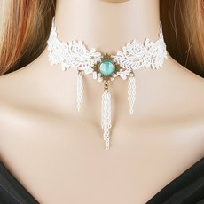 바디프로필의상 레이스 팬던트 목걸이 섹시 점프 수트 하이레그 촬영소품 보헤미안 복고풍 럭셔리 악세사리