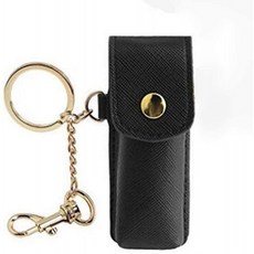 여자를위한 1pcs 립스틱 키 체인 홀더 여자 패션 립스틱 케이스 홀스터 휴대용 립밤 홀더 열쇠 고리 귀