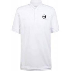 [L] 세르지오 타치니 남성 쉐브론 폴로 셔츠 화이트/네이비 L