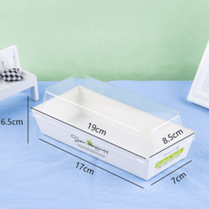 일회용 포장용기 대용량 벌크 배달 도시락 샌드위치 케이스, 블루 도톰05, 50개, 1개, 1개입