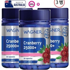 와그너 크랜베리 25000 90 Capsules Wagner Cranberry 25000+90 Capsules, 3개, 90정