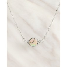 10982 / 원석 목걸이 Wire Looping Stone Necklace