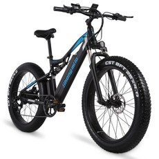 Shengmilo MX03 전기 자전거 1000W 남성 산악 자전거 눈 자전거 전기 자전거 Ebike 48V 전기 자전거 4.0 지방 타이어 전자 자전거, MX03- 블랙