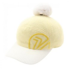 Volvik 여성 골프 탈착 방울 니트 챙 캡모자 VLCPJ902 YE, ONE COLOR