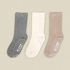 아이주 아기 양말 3종 세트 아기 유아 양말 미끄럼 방지 양말