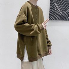 프리스토어샵 인싸템 남자 드랜드 와이드 루즈핏 트임 절개 슬릿 가을옷 상의 봄가을