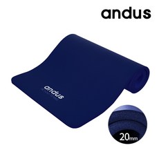 앤드어스 NBR 와이드 요가매트 20mm, NBR 와이드_20mm_네이비