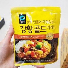 유니크앤몰 청정원 강황골드카레80g 약간매운맛, 3개, 80g